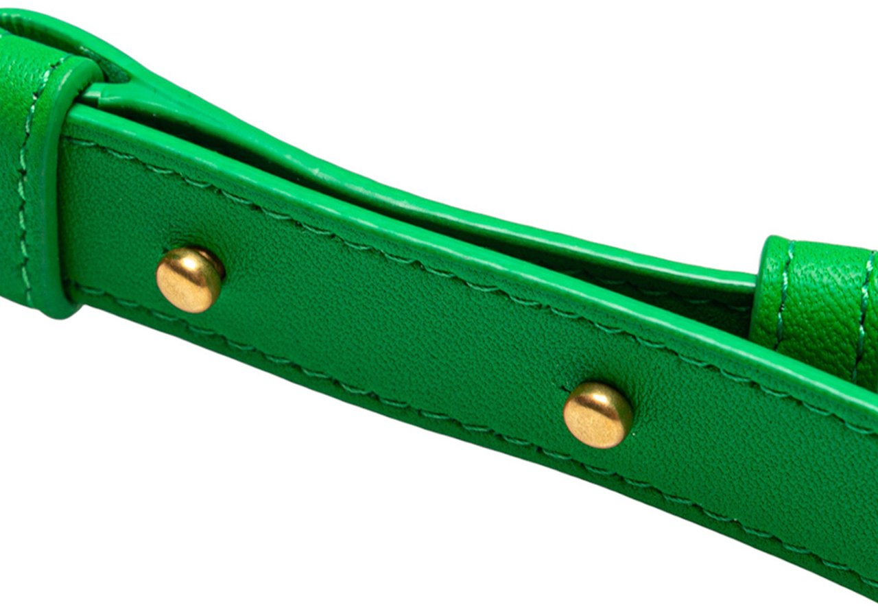 Bottega Veneta Candy Nappa Intrecciato Cassette Crossbody Groen