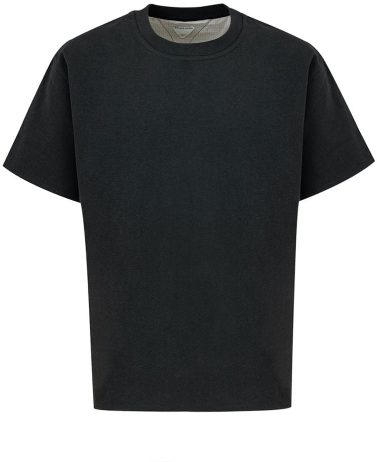 Bottega Veneta Gray Cotton T-Shirt Grijs