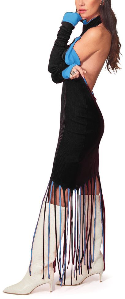 Bottega Veneta Bottega Veneta Blue Cotton Casual Dress Blauw