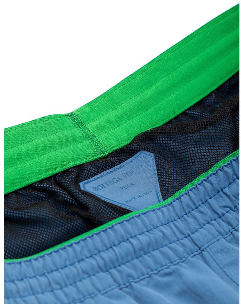 Bottega Veneta Blue Polyamide Swim Shorts Blauw