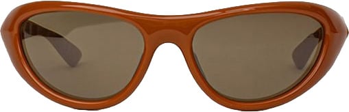 Bottega Veneta Brown Acetate Sunglasses Bruin