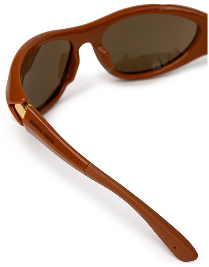 Bottega Veneta Brown Acetate Sunglasses Bruin