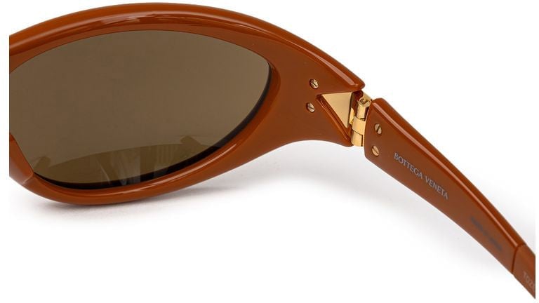 Bottega Veneta Brown Acetate Sunglasses Bruin