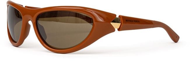 Bottega Veneta Brown Acetate Sunglasses Bruin