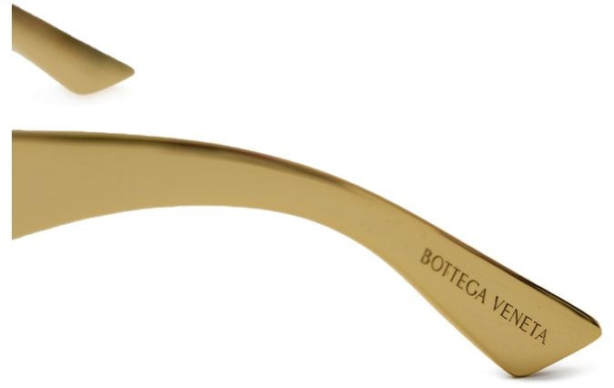 Bottega Veneta Bottega Veneta Gold Metal Sunglasses Goud