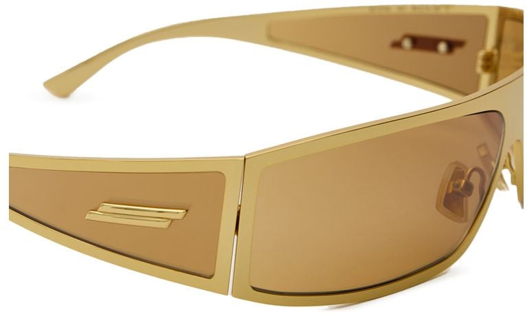 Bottega Veneta Bottega Veneta Gold Metal Sunglasses Goud