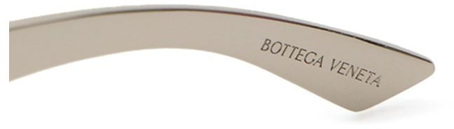 Bottega Veneta Bottega Veneta Gray Metal Sunglasses Grijs