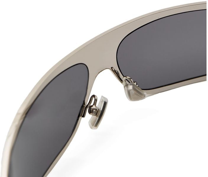 Bottega Veneta Bottega Veneta Gray Metal Sunglasses Grijs