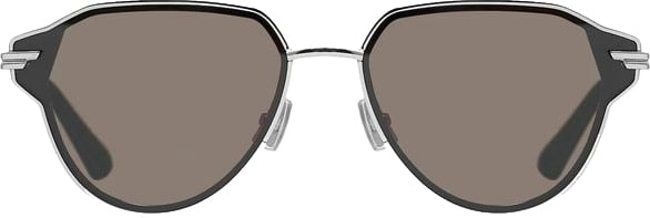 Bottega Veneta Bottega Veneta Silver Metal Sunglasses Zilver