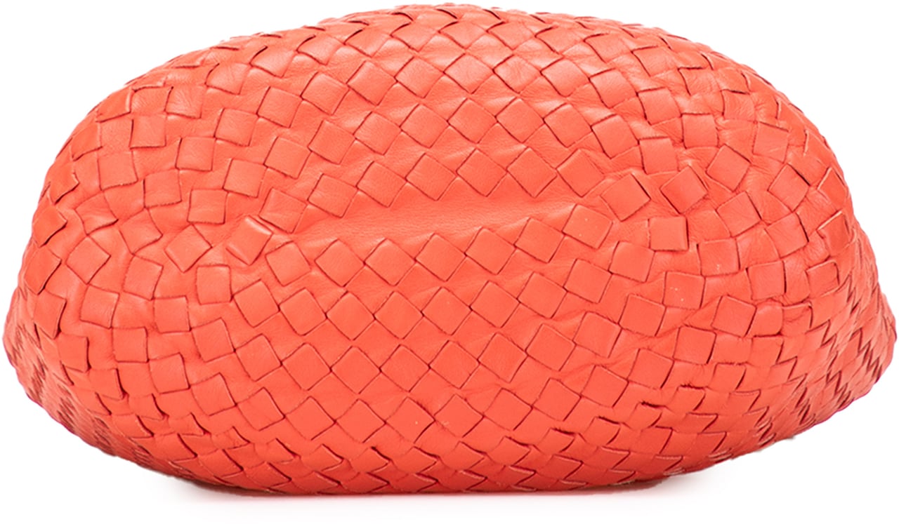Bottega Veneta Nappa Intrecciato Bucket Bag Oranje