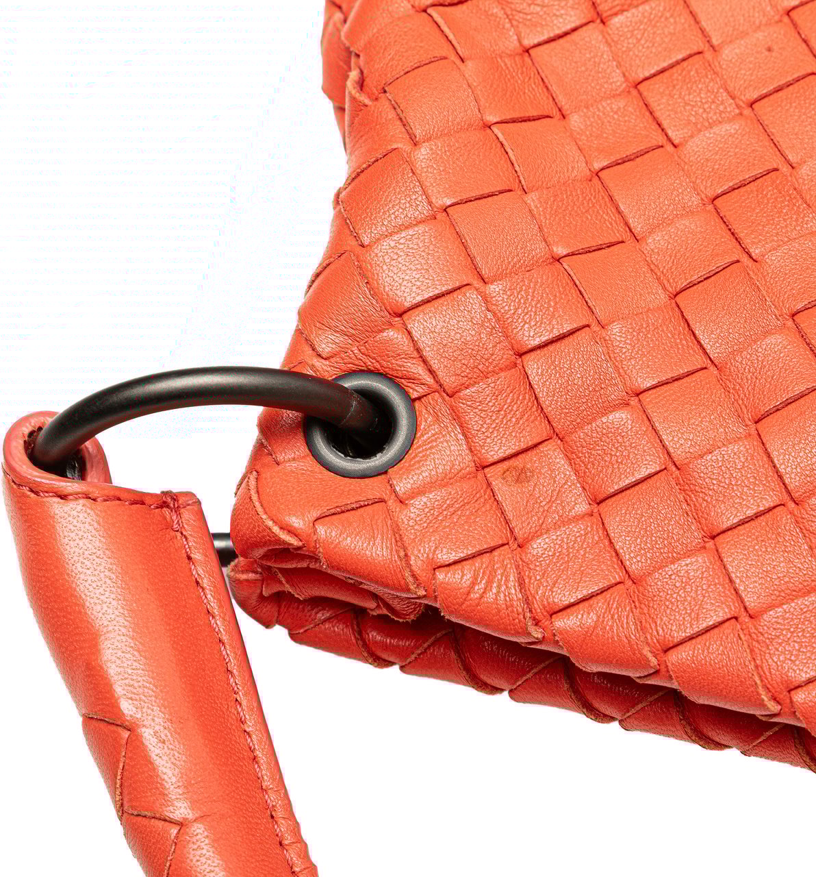 Bottega Veneta Nappa Intrecciato Bucket Bag Oranje