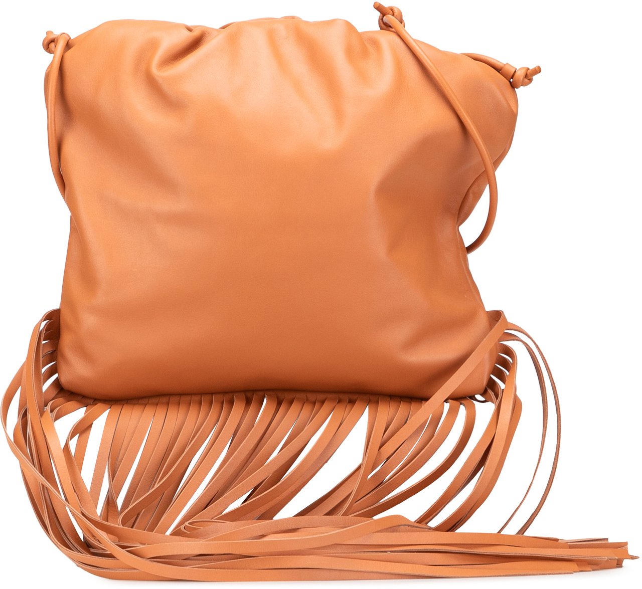 Bottega Veneta Nappa The Fringe Pouch Bruin