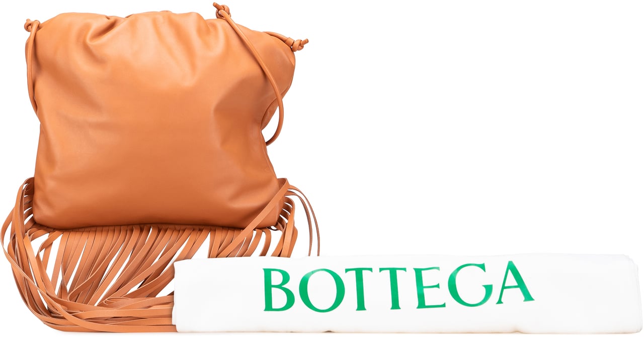 Bottega Veneta Nappa The Fringe Pouch Bruin