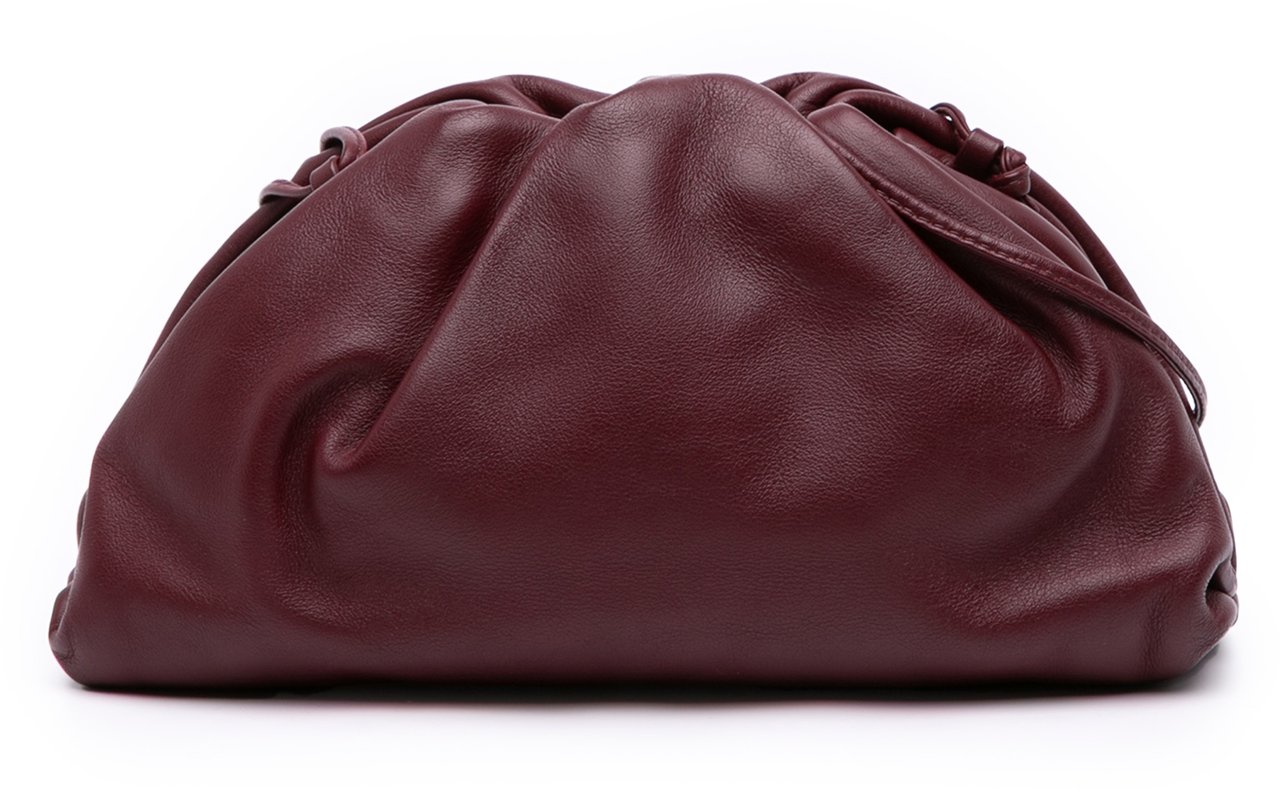 Bottega Veneta Lambskin The Mini Pouch Crossbody Rood