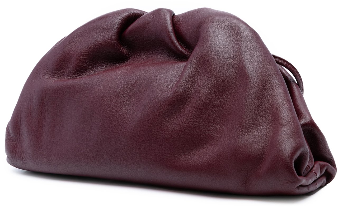 Bottega Veneta Lambskin The Mini Pouch Crossbody Rood