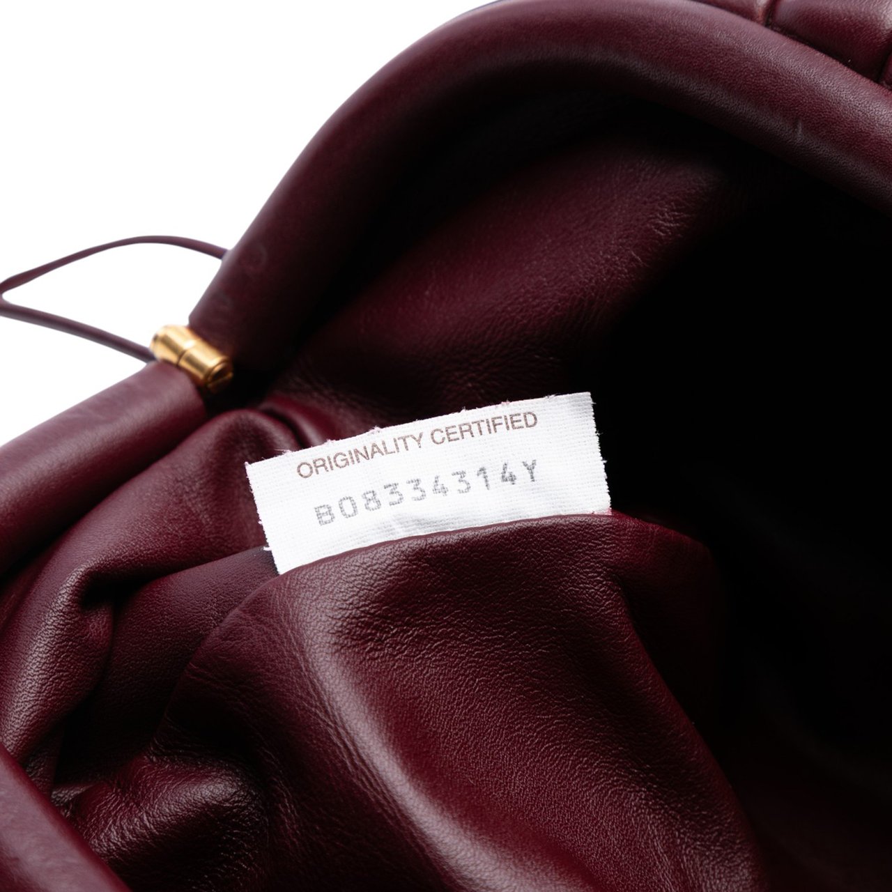 Bottega Veneta Lambskin The Mini Pouch Crossbody Rood