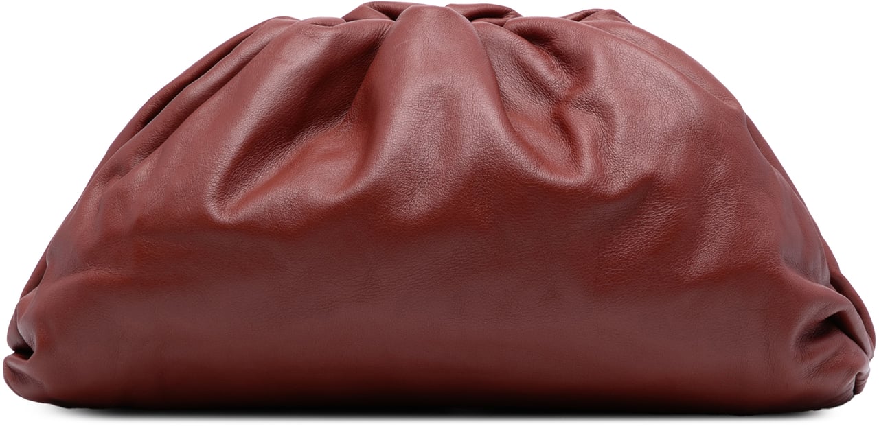Bottega Veneta Teen Lambskin Pouch Rood