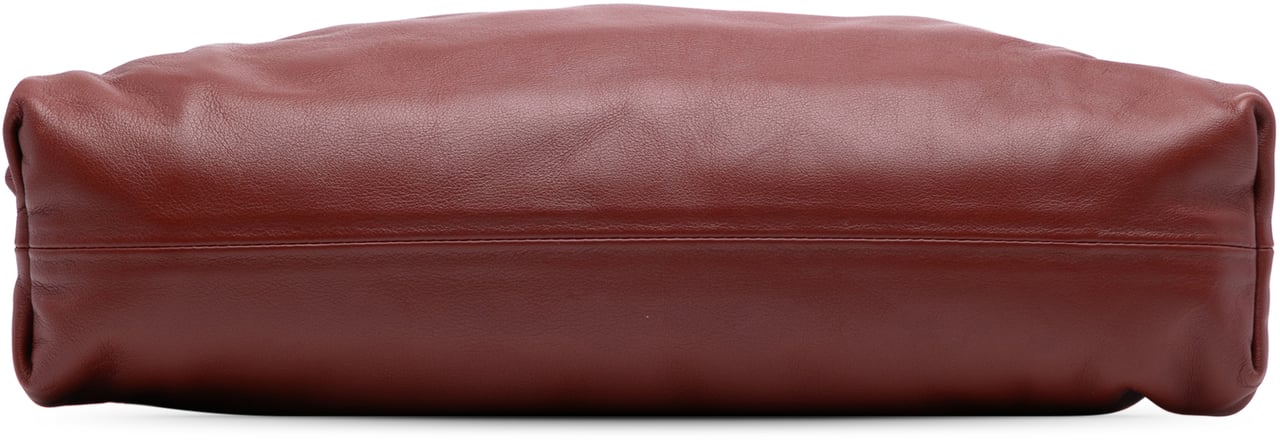 Bottega Veneta Teen Lambskin Pouch Rood