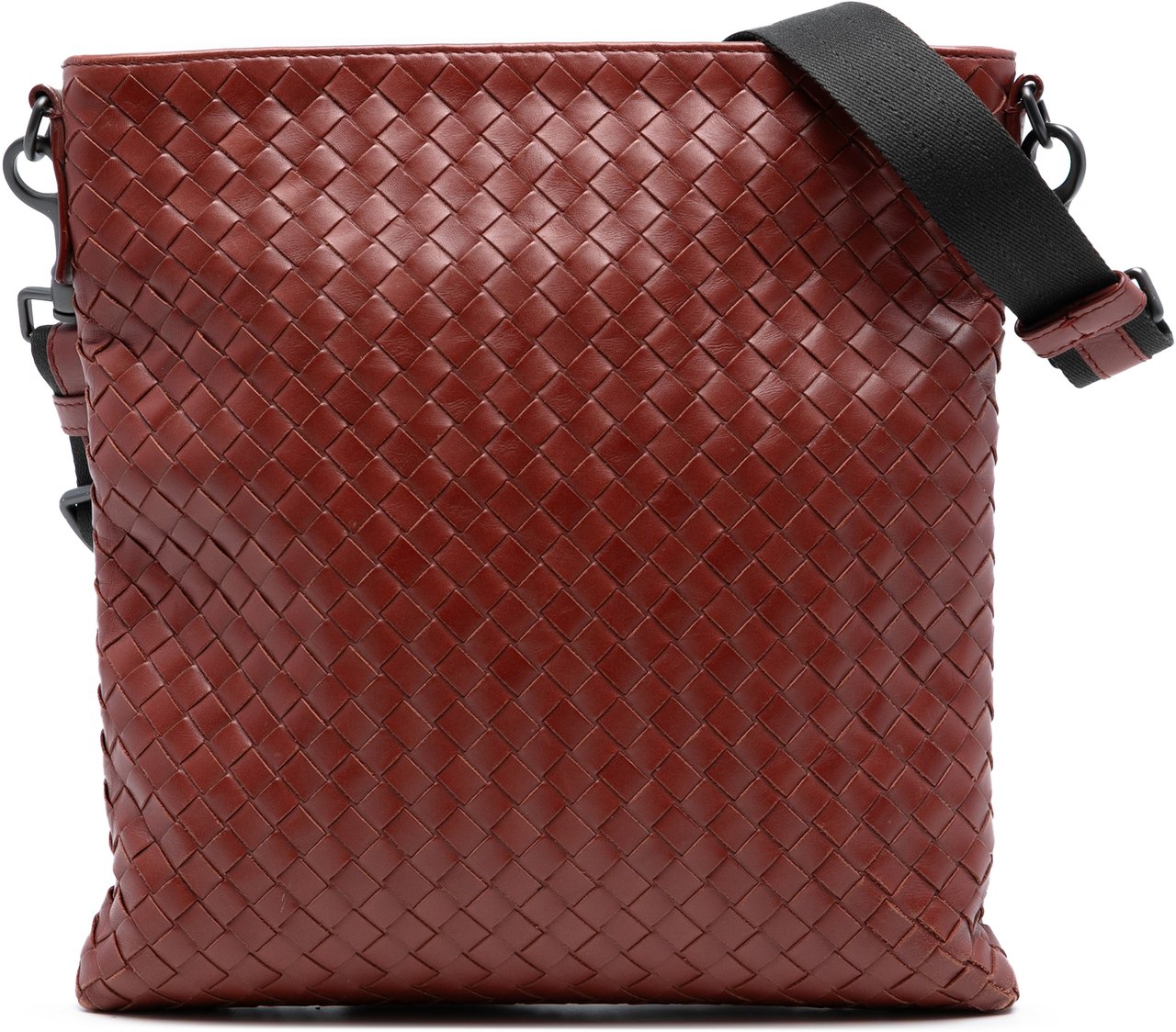 Bottega Veneta Nappa Intrecciato Crossbody Rood