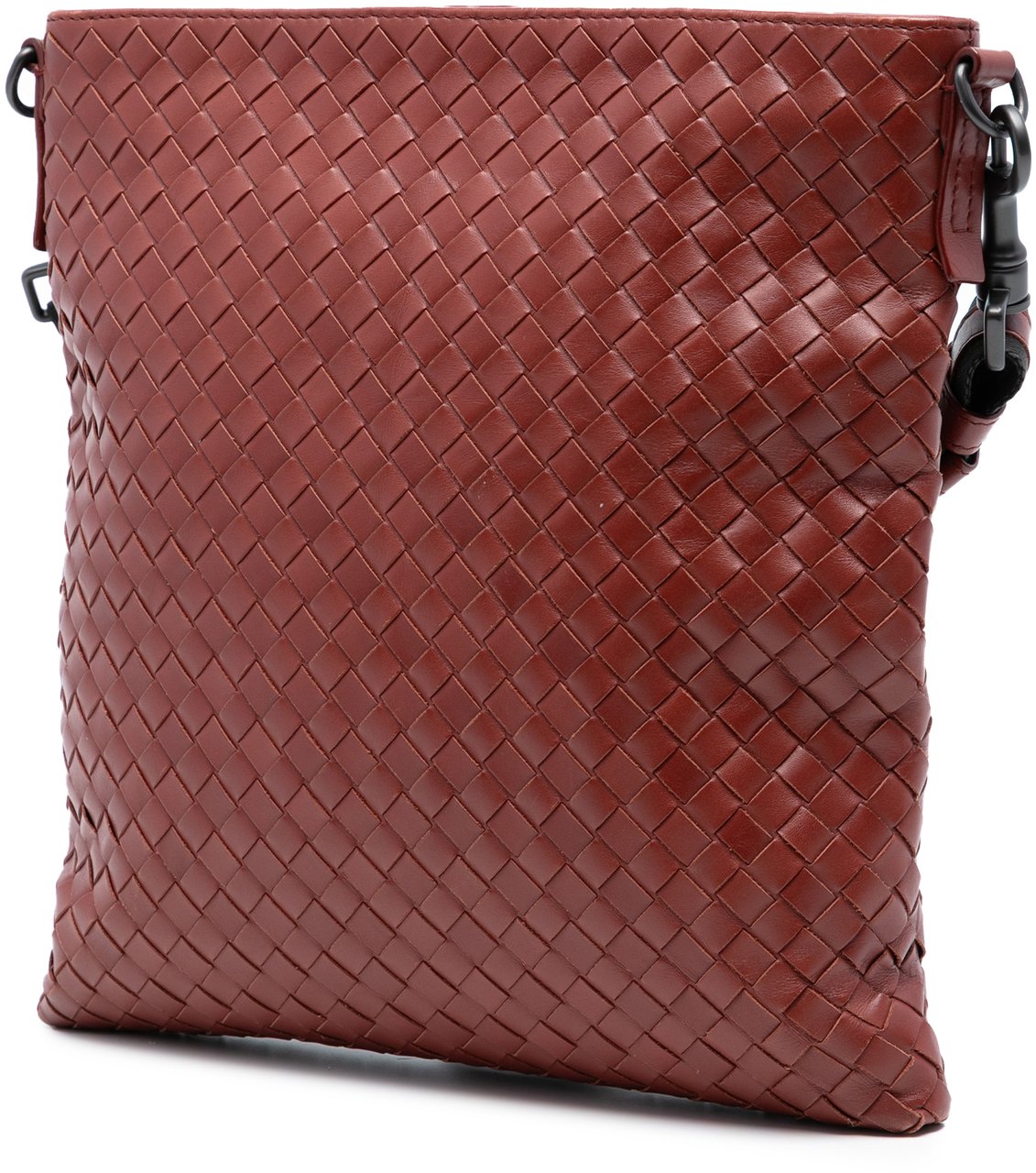 Bottega Veneta Nappa Intrecciato Crossbody Rood