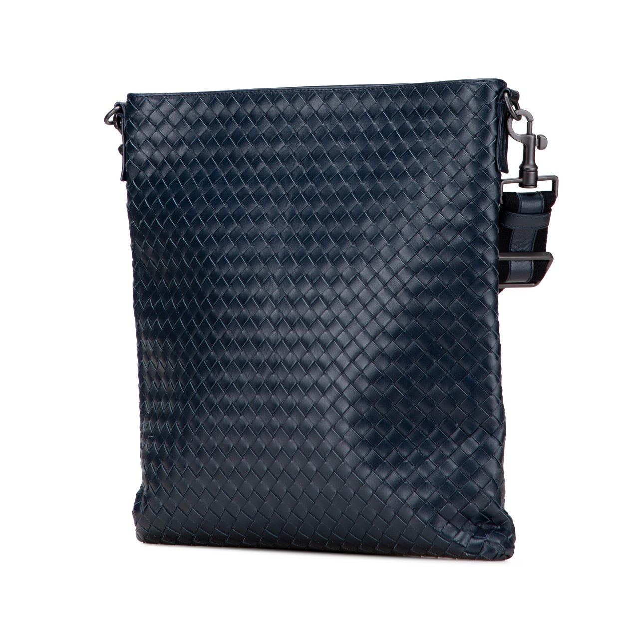 Bottega Veneta Nappa Intrecciato VN Crossbody Blauw