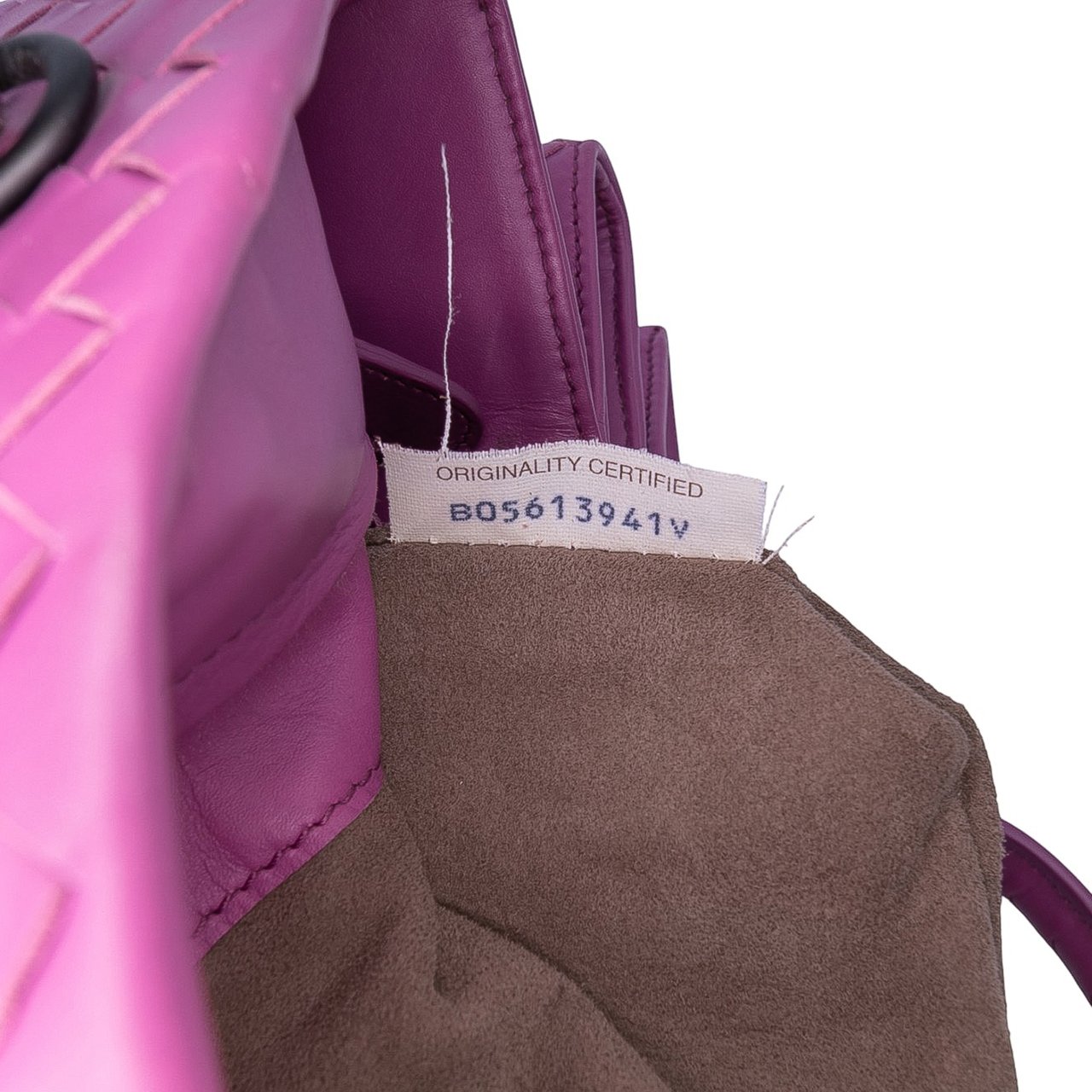 Bottega Veneta Small Nappa Intrecciato Roma Satchel Paars