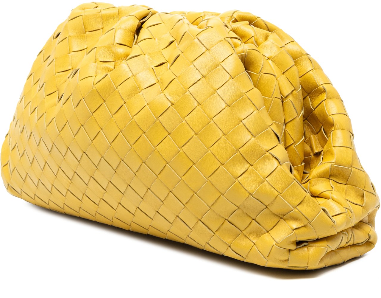 Bottega Veneta Nappa Intrecciato The Pouch Geel
