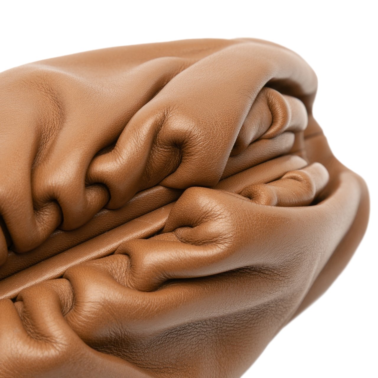 Bottega Veneta Lambskin The Mini Pouch Bruin