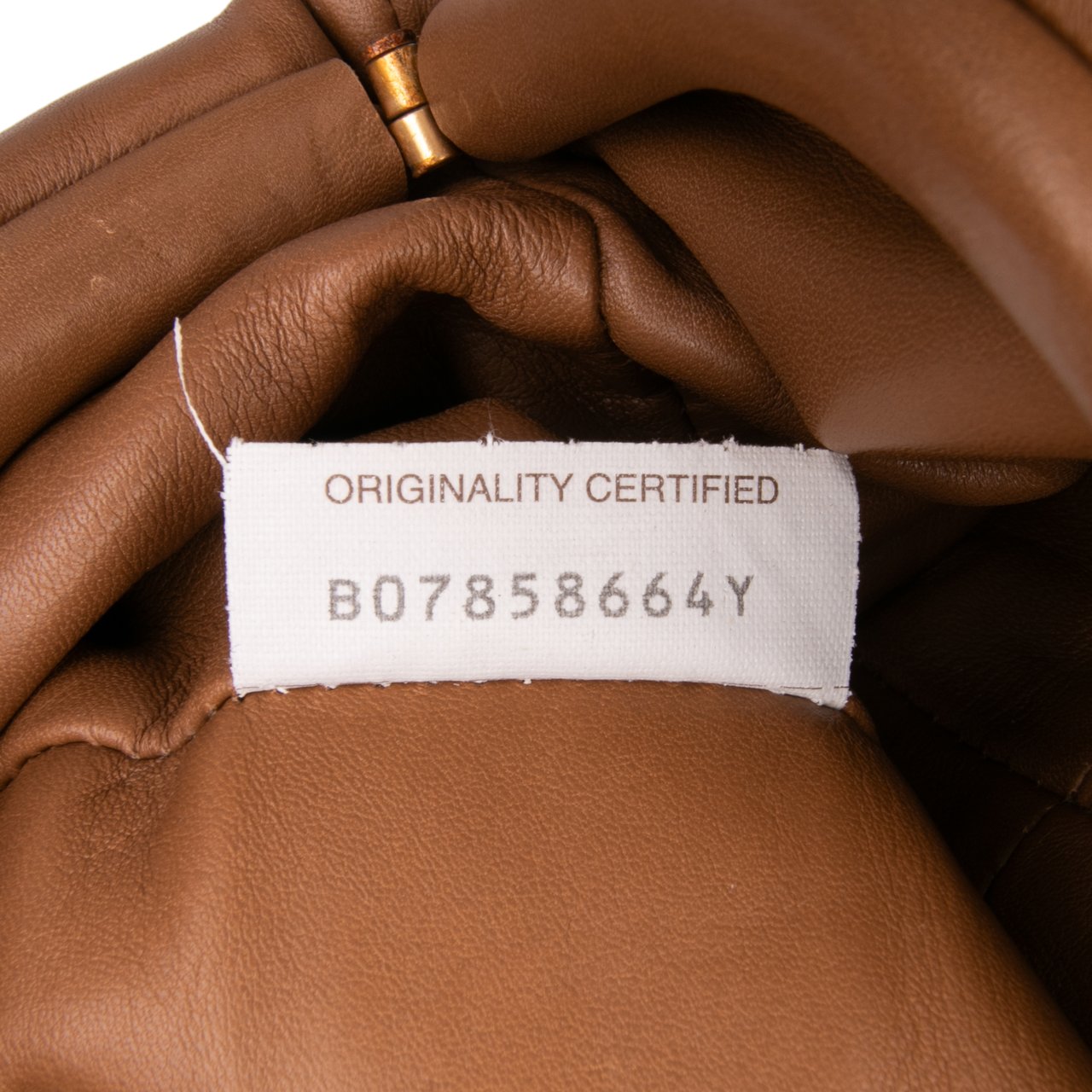 Bottega Veneta Lambskin The Mini Pouch Bruin