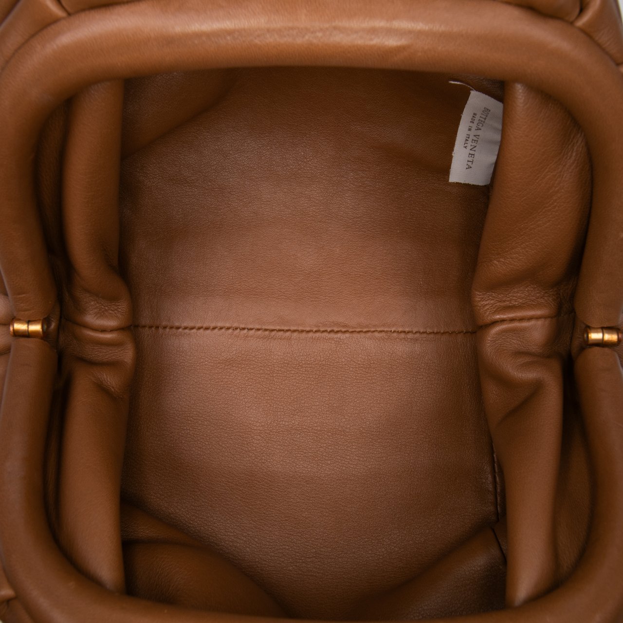 Bottega Veneta Lambskin The Mini Pouch Bruin