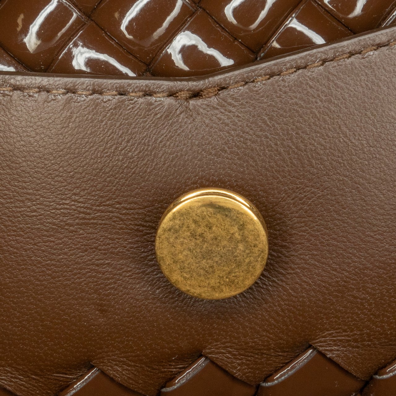 Bottega Veneta Intrecciato Patent Patti Bruin