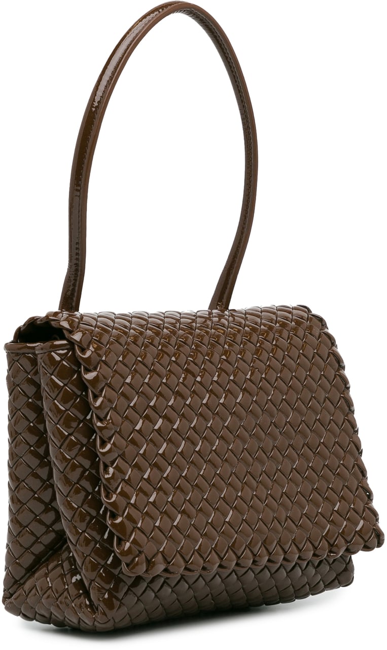 Bottega Veneta Intrecciato Patent Patti Bruin