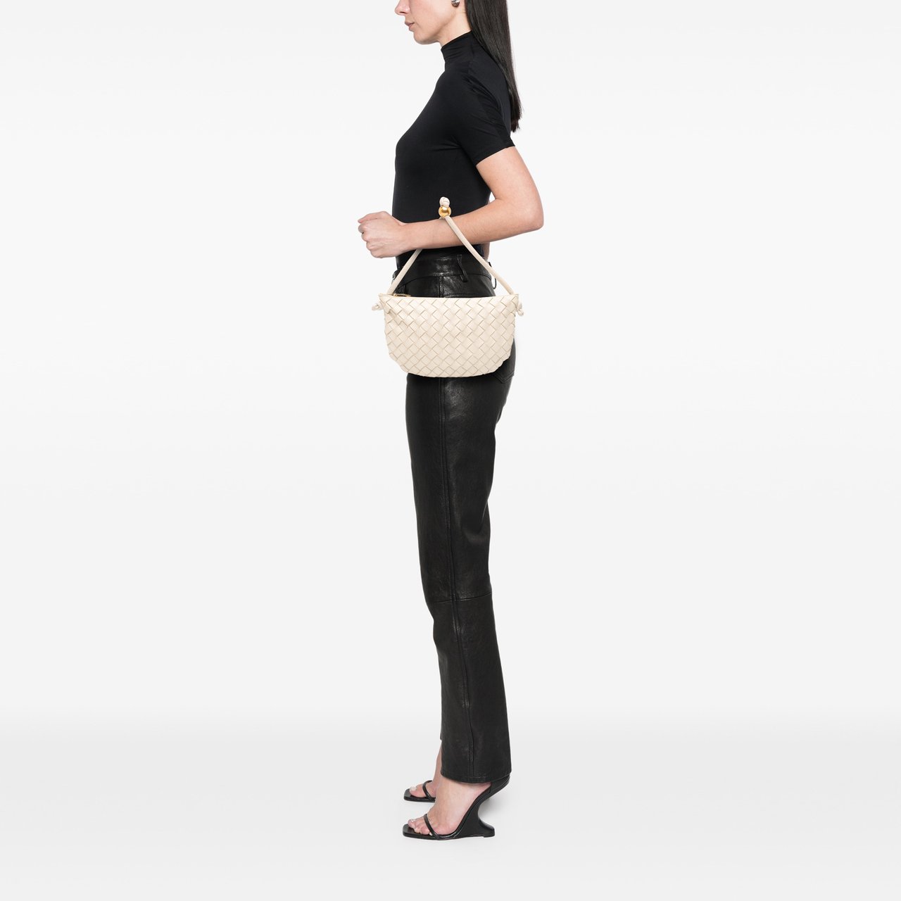 Bottega Veneta Small Lambskin Intrecciato Turn Pouch Wit