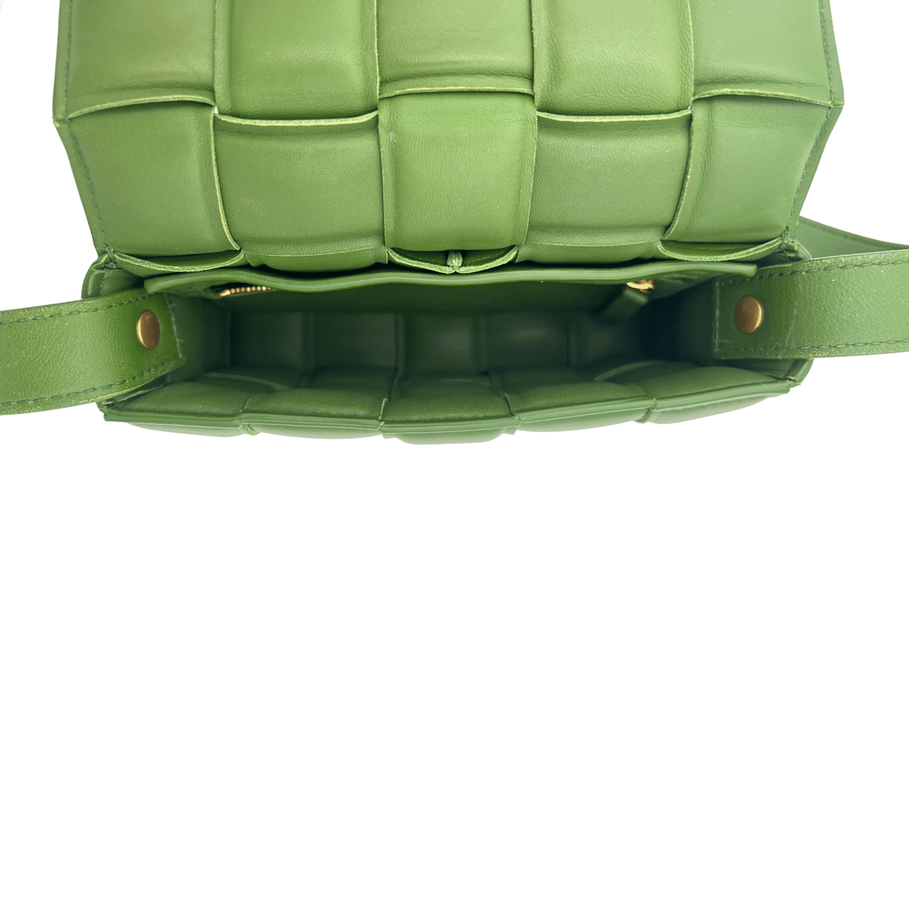 Bottega Veneta Bottega Veneta Mini Padded Cassette - Avocado Groen