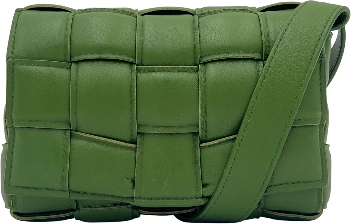 Bottega Veneta Bottega Veneta Mini Padded Cassette - Avocado Groen
