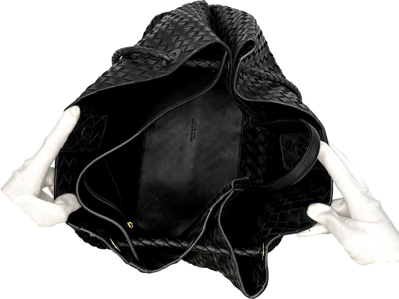 Bottega Veneta Bottega Veneta (East-West Andiamo) Glacier Zwart