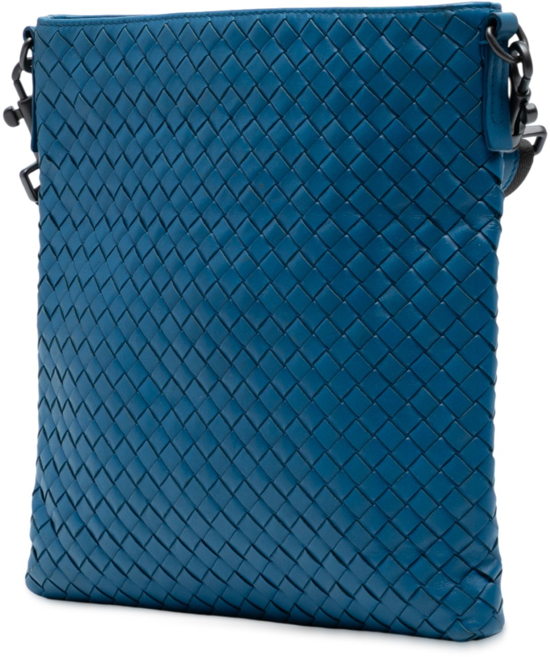 Bottega Veneta Nappa Intrecciato VN Crossbody Blauw
