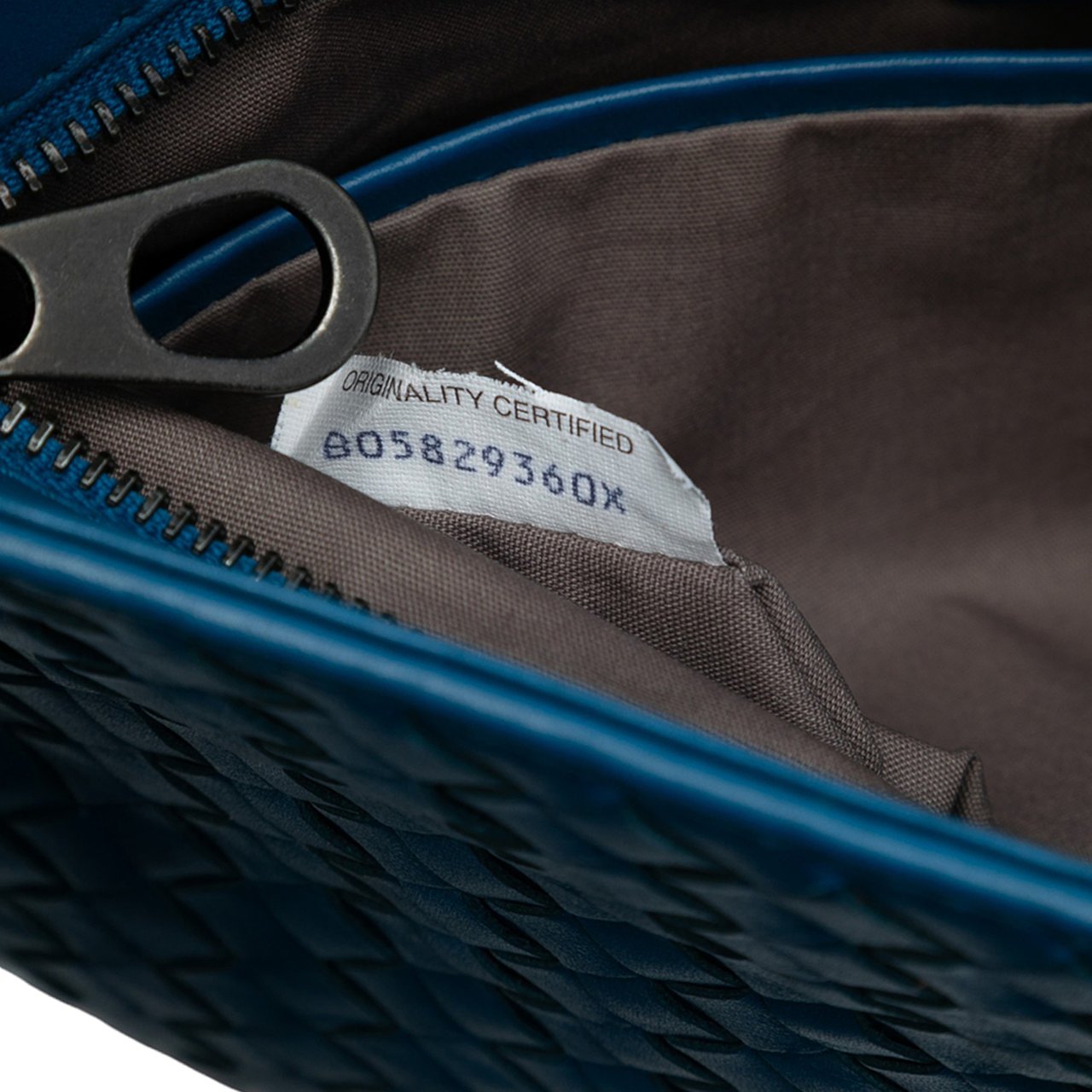 Bottega Veneta Nappa Intrecciato VN Crossbody Blauw