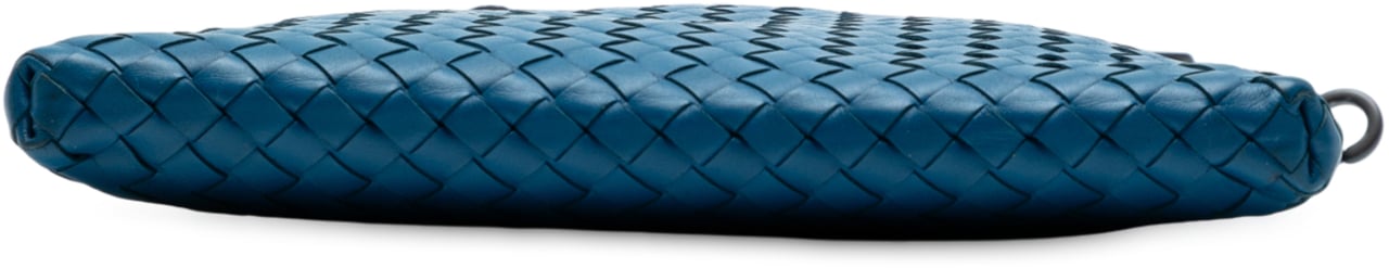 Bottega Veneta Nappa Intrecciato VN Crossbody Blauw