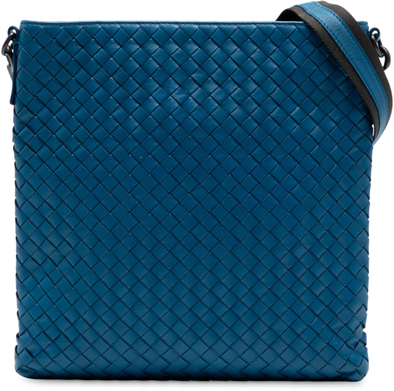 Bottega Veneta Nappa Intrecciato VN Crossbody Blauw