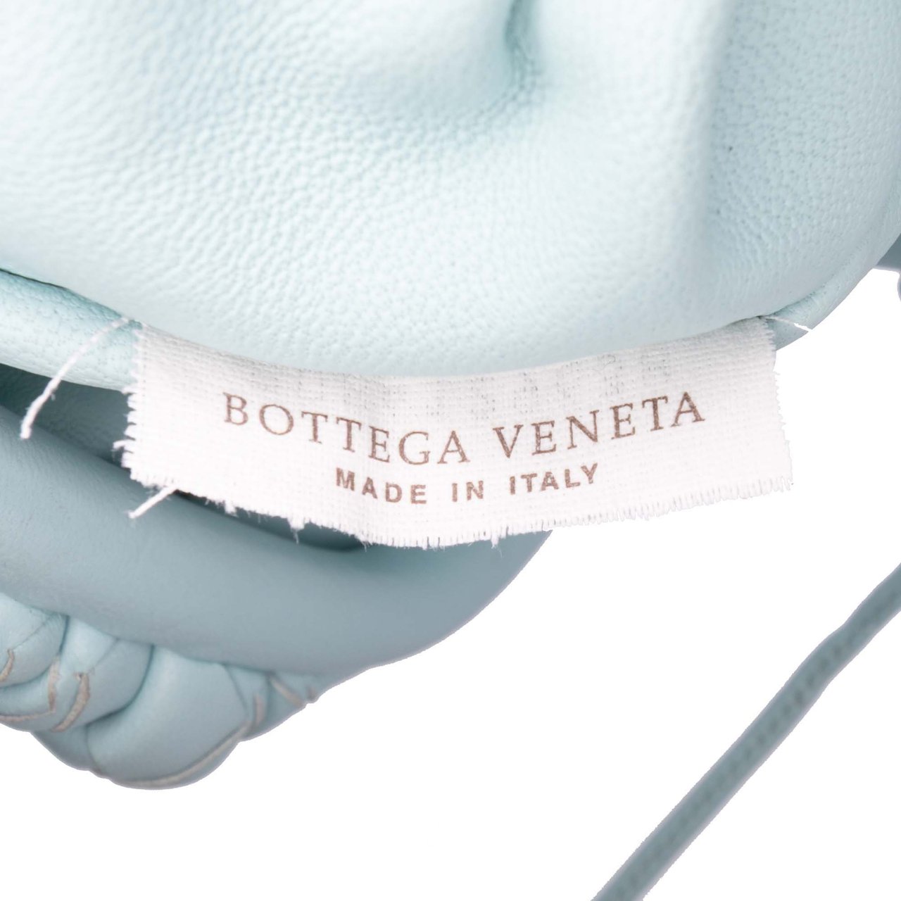 Bottega Veneta Nappa Intrecciato The Mini Pouch Crossbody Blauw