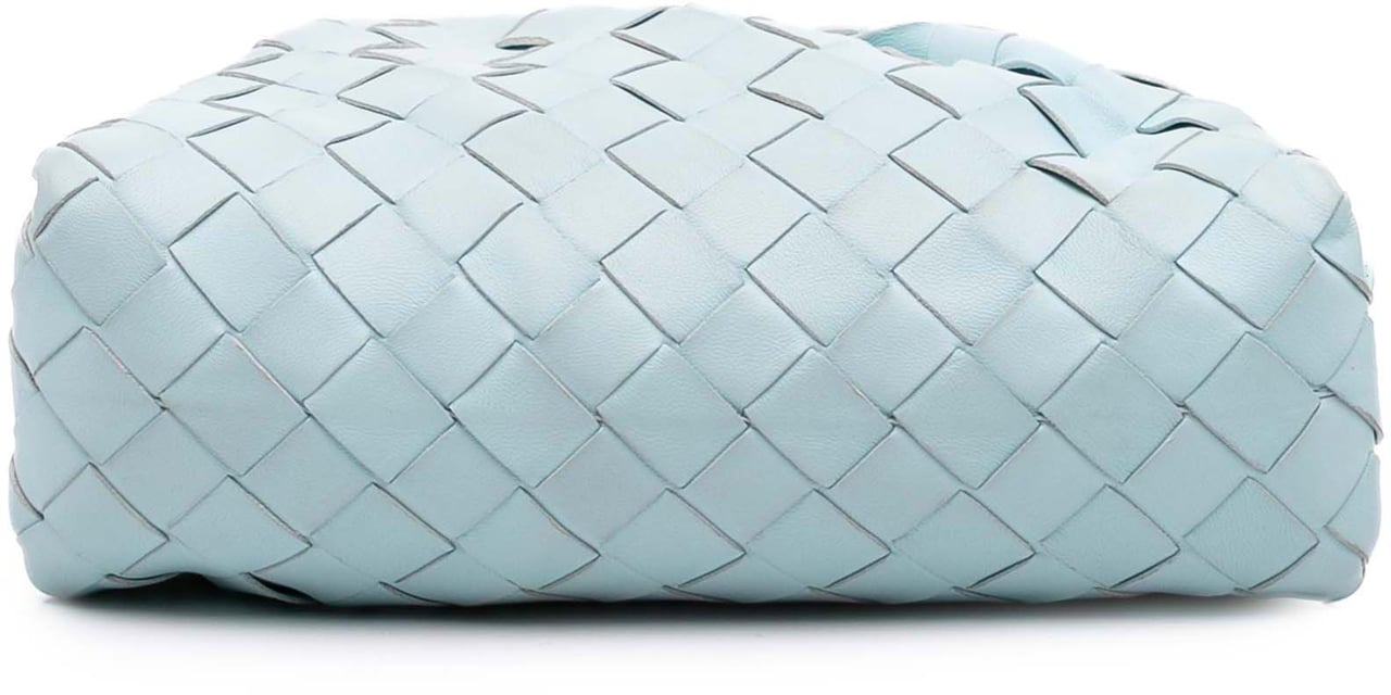 Bottega Veneta Nappa Intrecciato The Mini Pouch Crossbody Blauw