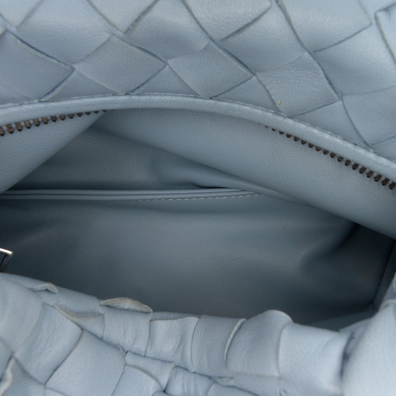 Bottega Veneta Mini Nappa Intrecciato Jodie Blauw