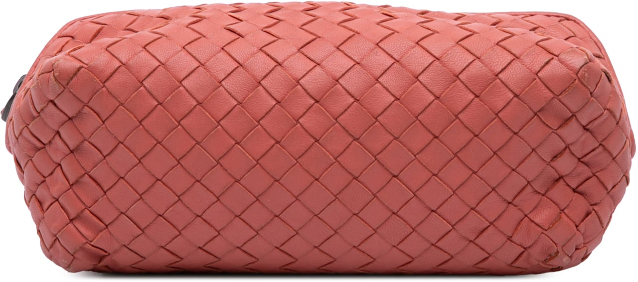 Bottega Veneta Nappa Intrecciato Pouch Rood