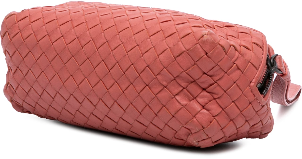Bottega Veneta Nappa Intrecciato Pouch Rood