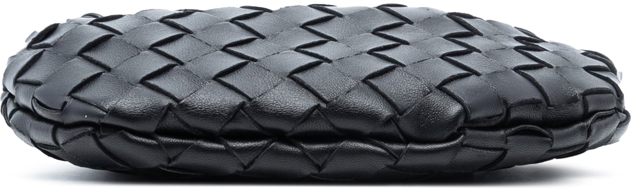 Bottega Veneta Baby Lambskin Intrecciato Sardine Zwart