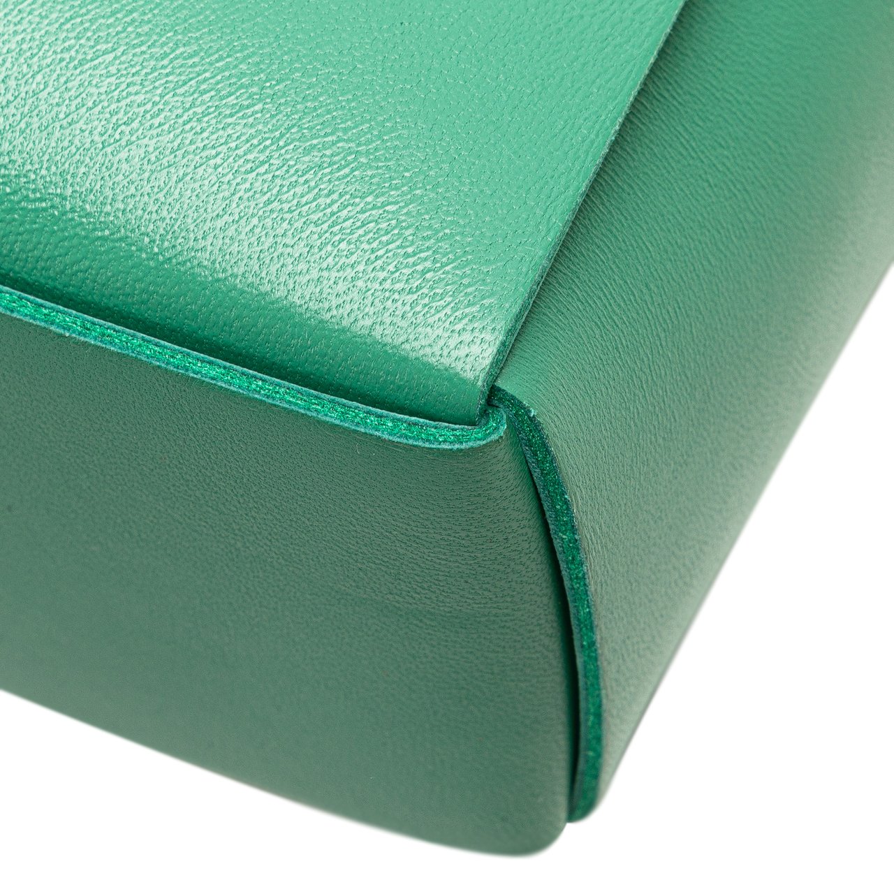 Bottega Veneta Candy Lambskin Intreccio Arco Tote Groen