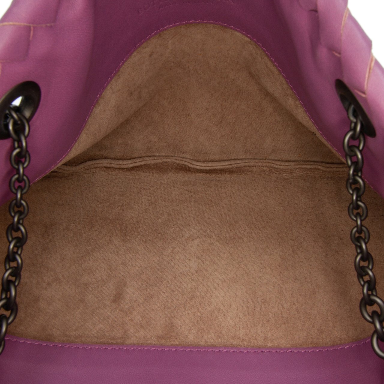 Bottega Veneta Nappa Intrecciato Duo Shoulder Bag Paars