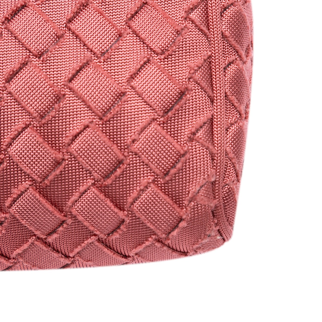 Bottega Veneta Canvas Intrecciato Buckle Flap Handbag Roze
