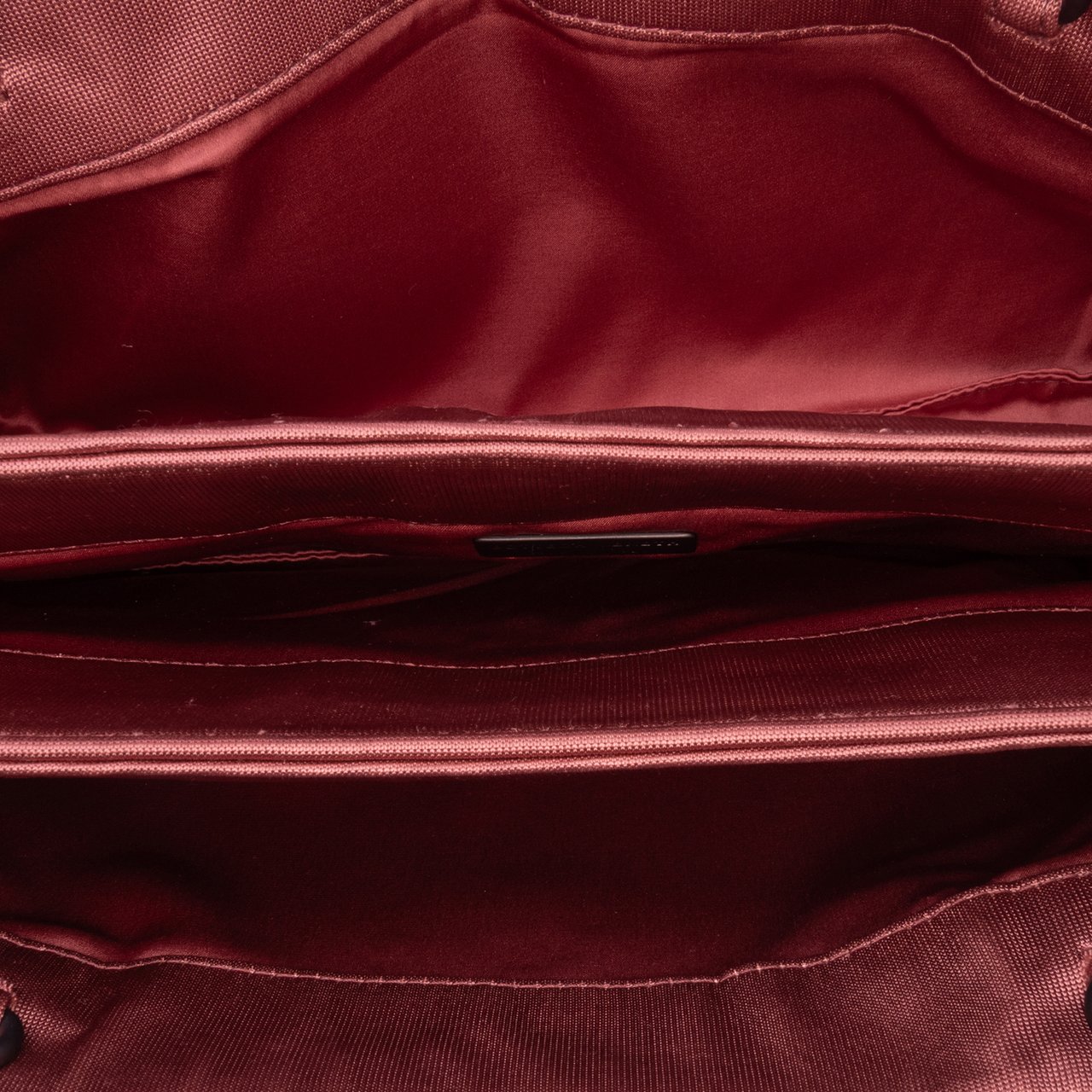 Bottega Veneta Canvas Intrecciato Buckle Flap Handbag Roze